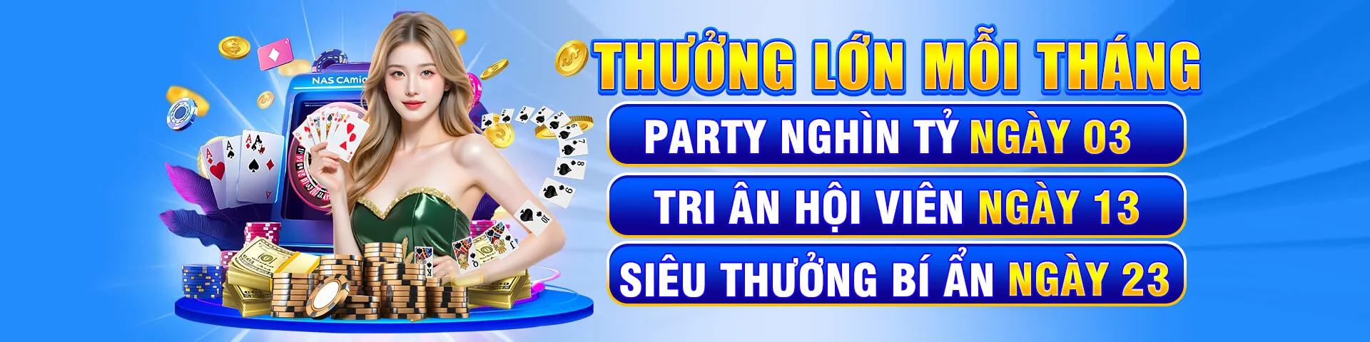 Sòng bạc trực tuyến đẳng cấp với người chia bài thật