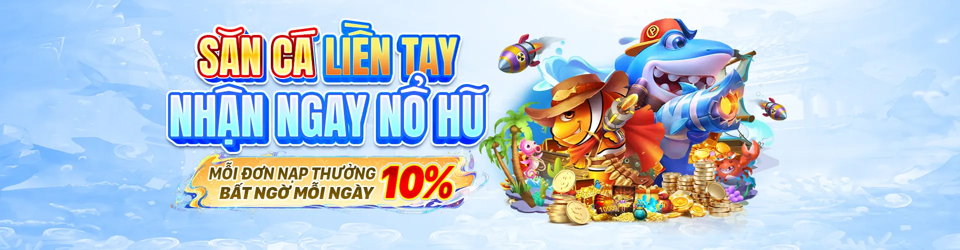Hình ảnh chủ đạo game Bắn Cá tại đá gà trực tiếp c4, với đồ họa đại dương sống động và nhiều loại cá đầy màu sắc